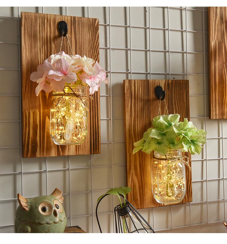 Jinx - Wall Mounted Fairy Light Mason Jar