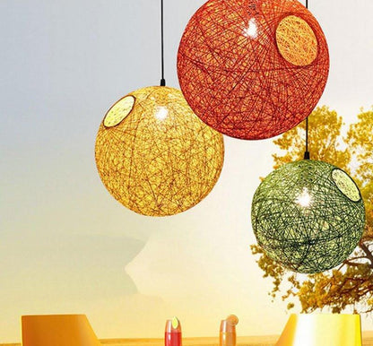 Hilde - Vintage Wicker Pendant Lamp