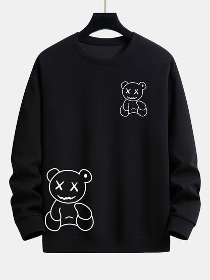Marcello Vane Bear Print Sweatshirt