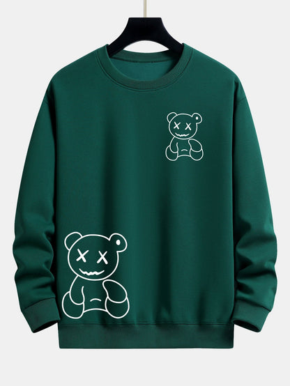 Marcello Vane Bear Print Sweatshirt